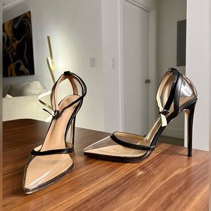 Clear Pointed Toe Pump